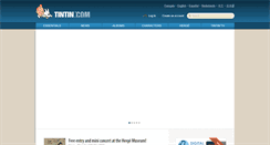 Desktop Screenshot of en.tintin.com