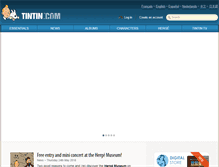Tablet Screenshot of en.tintin.com